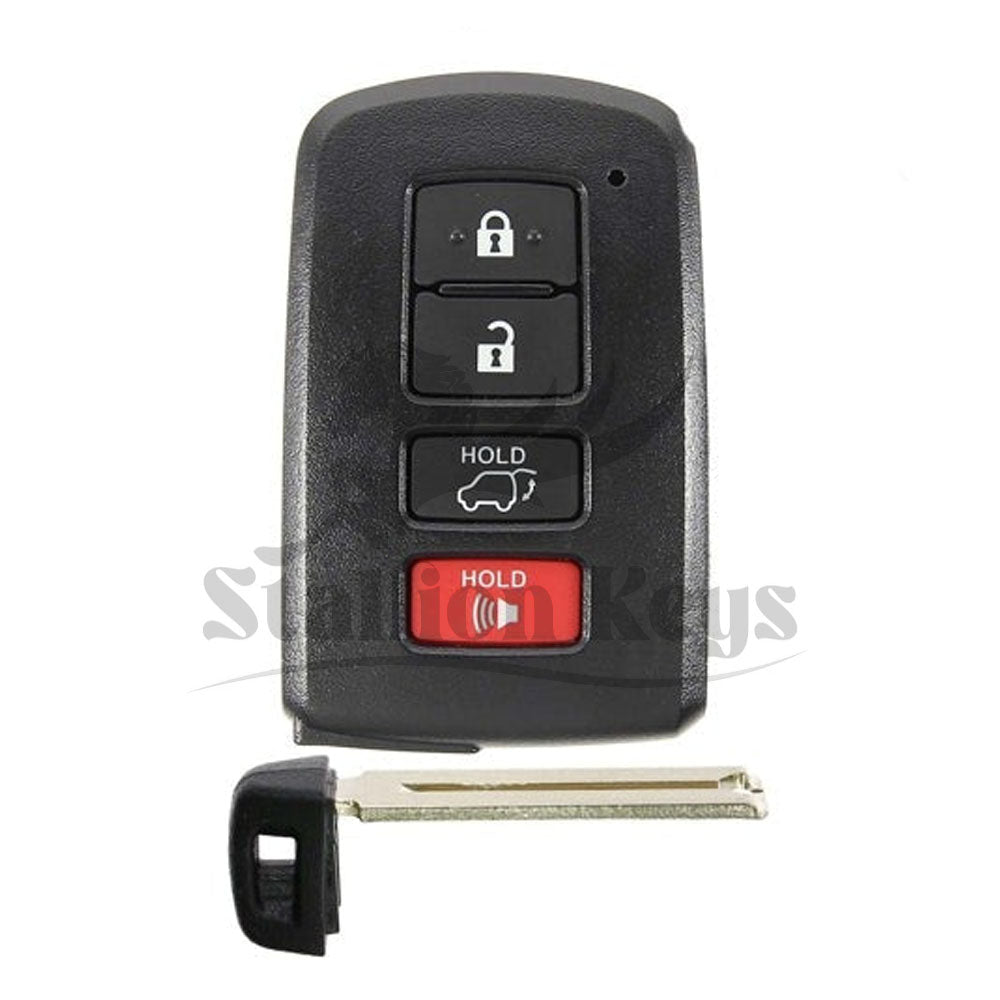 2014-2021 Toyota Highlander / Sequoia / 4-Button Smart Key / PN: 89904-0E121 / HYQ14FBA / Board 2110 / AFTERMARKET 2014-2021 Toyota Highlander / Sequoia / 4-Button Smart Key / PN: 89904-0E121 / HYQ14FBA / Board 2110 / AFTERMARKET